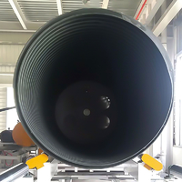 Línea de producción de tubos enrollados de pared hueca de gran diámetro de HDPE